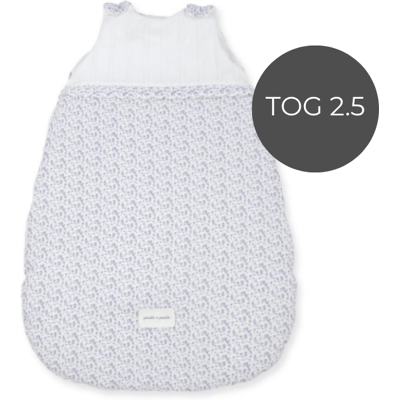 Pasito a Pasito Saco-Cama Bebé TOG 2.5 Maison Tender Coelhos Azul 1-4M - Ideal para os meses mais frios Pasito a Pasito Saco-Cama Bebé TOG 2.5 Maison Tender Coelhos Azul 1-4M - Ideal para os meses mais frios
