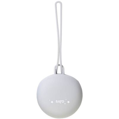 Saro Estojo de Silicone para Chupeta Cinza - Porta-chupeta Saro Estojo de Silicone para Chupeta Cinza - Porta-chupeta