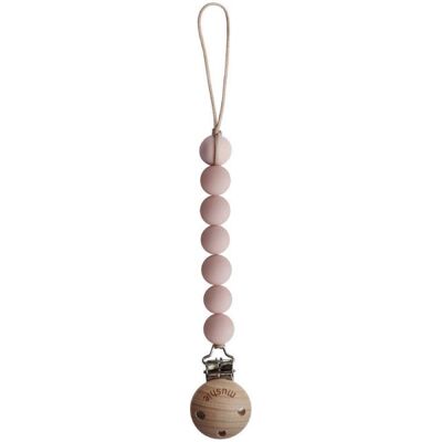 Mushie Blush Clip para chupeta - Clip para chupeta Mushie Blush Clip para chupeta - Clip para chupeta