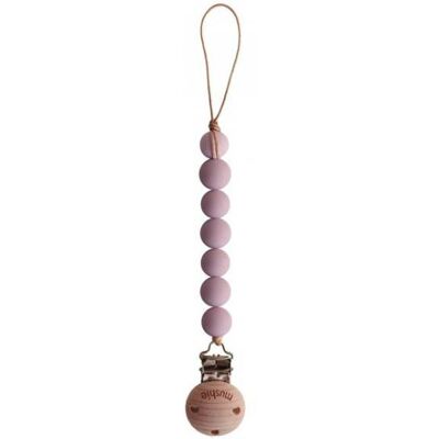 Mushie Halo Corrente Chupeta Mauve +0M Mushie Halo Corrente Chupeta Mauve +0M
