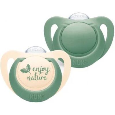 Nuk For Nature Chupetas Silicone Verde T1 0-6M Nuk For Nature Chupetas Silicone Verde T1 0-6M