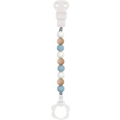 Nattou Corrente Chupeta Silicone Azul, Branca e Bege Nattou Corrente Chupeta Silicone Azul, Branca e Bege