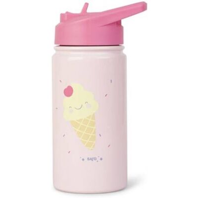 Saro Rosa 350ml Garrafa Térmica com Canudo - Garrafa Térmica Saro Rosa 350ml Garrafa Térmica com Canudo - Garrafa Térmica