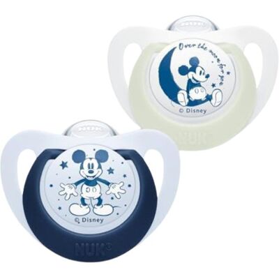 Nuk Star Day&Night Mickey Chupeta Silicone 6-18M Nuk Star Day&Night Mickey Chupeta Silicone 6-18M