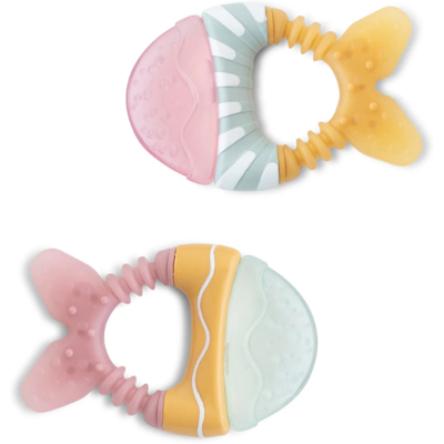 Saro Mordedor de Água Peixinhos Amarelo e Rosa 6M+ Saro Mordedor de Água Peixinhos Amarelo e Rosa 6M+