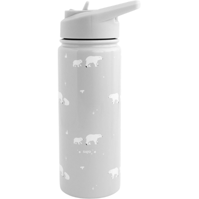 Saro Garrafa Térmica Palhinha Cinza Polar 500ml Saro Garrafa Térmica Palhinha Cinza Polar 500ml