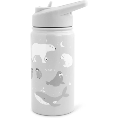 Saro Garrafa Térmica Palhinha Cinza Polar 350ml Saro Garrafa Térmica Palhinha Cinza Polar 350ml