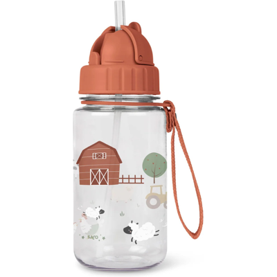 Saro Garrafa com Palhinha Funny Farm Sem BPA Saro Garrafa com Palhinha Funny Farm Sem BPA