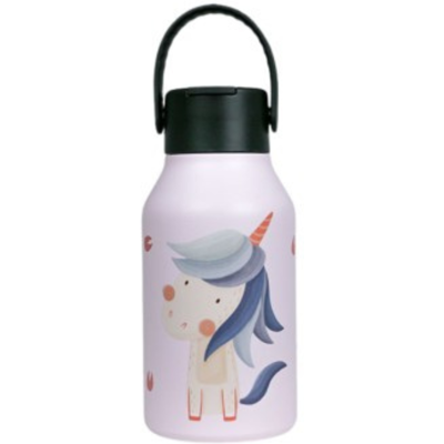Runbott Garrafa Termo Mii Unicórnio 350ml Mantém Frio 24h/Quente 12h com Palhinha Runbott Garrafa Termo Mii Unicórnio 350ml Mantém Frio 24h/Quente 12h com Palhinha