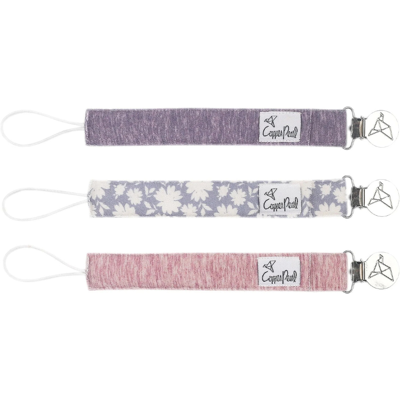 Copper Pearl Clipes para Chupeta Padrão Lacie Set de 3 Clipes para Prender na Chupeta Copper Pearl Clipes para Chupeta Padrão Lacie Set de 3 Clipes para Prender na Chupeta