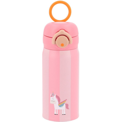Noui Noui Garrafa Térmica Aço Unicórnio 350ml Sem Palhinha À Prova de Fugas Noui Noui Garrafa Térmica Aço Unicórnio 350ml Sem Palhinha À Prova de Fugas