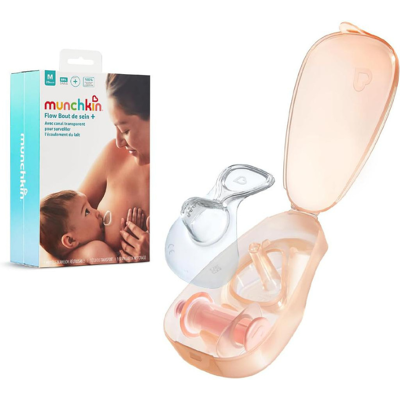 Munchkin Flow Kit Amamentação Tamanho M 20mm Protetor de Mamilo e Canal que Mostra o Fluxo de Leite Munchkin Flow Kit Amamentação Tamanho M 20mm Protetor de Mamilo e Canal que Mostra o Fluxo de Leite