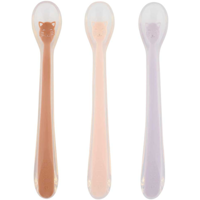 Trixie Baby Trixie Pack 3 Colheres Alimentação Bebé Mrs. Cat 4m+ Silicone Alimentar Lavável Trixie Baby Trixie Pack 3 Colheres Alimentação Bebé Mrs. Cat 4m+ Silicone Alimentar Lavável