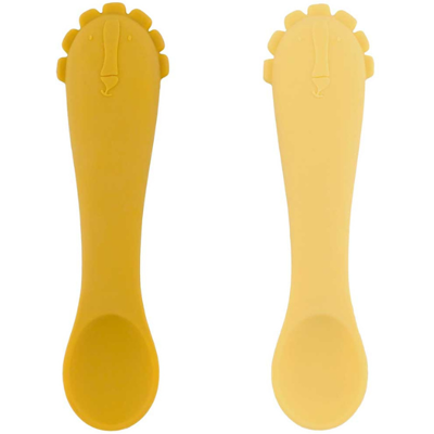 Trixie Baby Trixie Primeiras Colheres Bebé Mr. Lion Pack 2 4m+ Silicone Alimentar Trixie Baby Trixie Primeiras Colheres Bebé Mr. Lion Pack 2 4m+ Silicone Alimentar