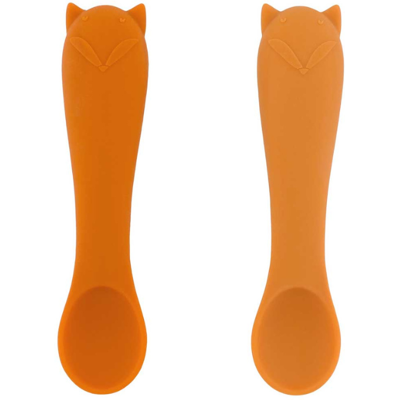 Trixie Baby Trixie Primeiras Colheres Bebé Mr. Fox Pack 2 4m+ Silicone Alimentar Trixie Baby Trixie Primeiras Colheres Bebé Mr. Fox Pack 2 4m+ Silicone Alimentar