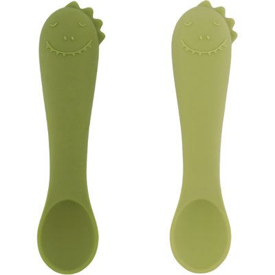 Trixie Baby Trixie Primeiras Colheres Bebé Mr. Dino Pack 2 4m+ Silicone Alimentar Trixie Baby Trixie Primeiras Colheres Bebé Mr. Dino Pack 2 4m+ Silicone Alimentar