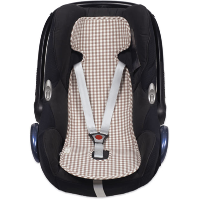 Walking Mum Forra Cadeira Carro Praliné Vichy Moka Universal Walking Mum Forra Cadeira Carro Praliné Vichy Moka Universal