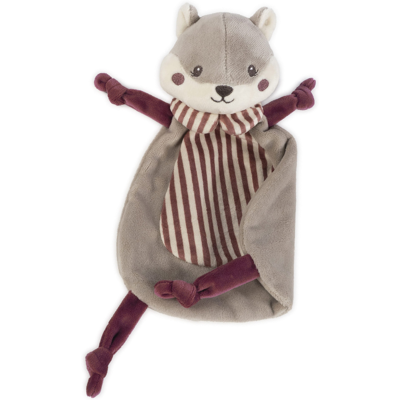 Pasito a Pasito Doudou Esquilo Cherry Strips 21cm Peluche de Aconchego para Bebé Pasito a Pasito Doudou Esquilo Cherry Strips 21cm Peluche de Aconchego para Bebé