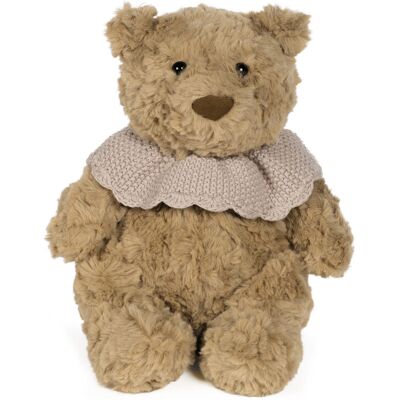 Pasito a Pasito Peluche Urso Tricot Rosa 29cm Olhos Bordados Pasito a Pasito Peluche Urso Tricot Rosa 29cm Olhos Bordados