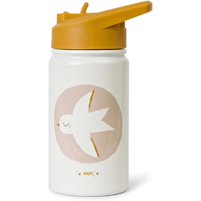 Saro Garrafa Térmica com Palhinha Fly Free 350ml Aço Inox - Isolamento 12h Saro Garrafa Térmica com Palhinha Fly Free 350ml Aço Inox - Isolamento 12h