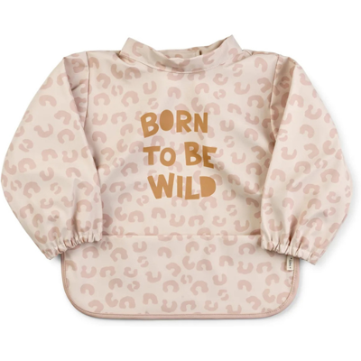 Saro Babete Impermeável com Mangas Born To Be Wild Ajustável com Velcro Fácil Limpeza Saro Babete Impermeável com Mangas Born To Be Wild Ajustável com Velcro Fácil Limpeza