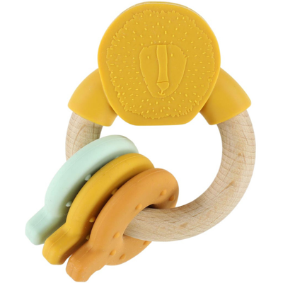 Trixie Baby Trixie Anel de Atividades Mordedor Mr. Lion +0 Meses Madeira e Silicone Trixie Baby Trixie Anel de Atividades Mordedor Mr. Lion +0 Meses Madeira e Silicone