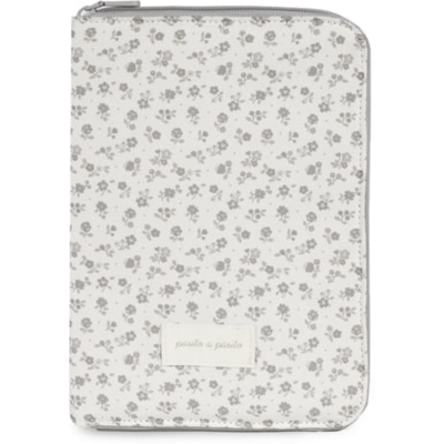 Pasito a Pasito Porta Documentos Little Bloom Flowers Grey Boletim de vacinas e cartões Pasito a Pasito Porta Documentos Little Bloom Flowers Grey Boletim de vacinas e cartões