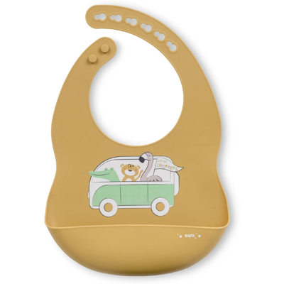 Saro Babete Impermeável Little Explorers Mostarda Babete Aprendizagem Alimentação BLW, Anti Manchas, Fácil Limpeza Saro Babete Impermeável Little Explorers Mostarda Babete Aprendizagem Alimentação BLW, Anti Manchas, Fácil Limpeza