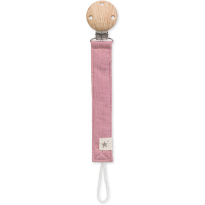 Saro Corrente Chupeta em Algodão com Clip Dusty Blosson Prendedor de Chupeta Bebé Seguro Saro Corrente Chupeta em Algodão com Clip Dusty Blosson Prendedor de Chupeta Bebé Seguro