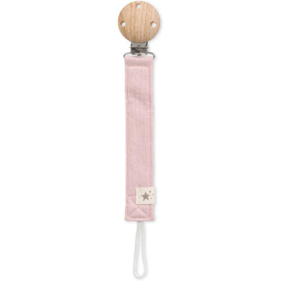 Saro Corrente Chupeta em Algodão com Clip Dusty Pink Prendedor de Chupeta Bebé Seguro Saro Corrente Chupeta em Algodão com Clip Dusty Pink Prendedor de Chupeta Bebé Seguro