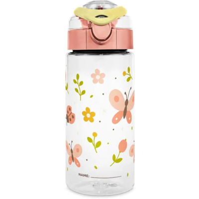 Miniland Garrafa Criança Tritan Butterfly 500ml Leve, desmontável, com espaço para nome Miniland Garrafa Criança Tritan Butterfly 500ml Leve, desmontável, com espaço para nome