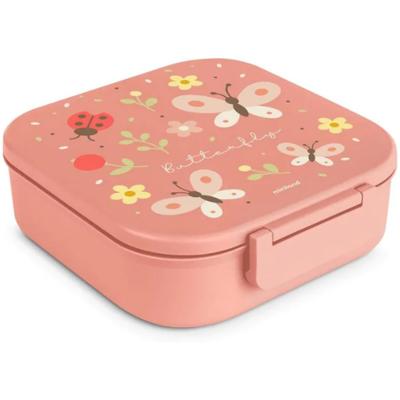 Miniland LunchBox Lancheira Butterfly com Divisórias BPA free, resistente e ideal para refeições na escola ou passeios Miniland LunchBox Lancheira Butterfly com Divisórias BPA free, resistente e ideal para refeições na escola ou passeios