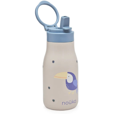 Noüka Garrafa Térmica Infantil Lucie Kiko The Toucan 300ml Com palhinha mantém bebidas frias até 24h Noüka Garrafa Térmica Infantil Lucie Kiko The Toucan 300ml Com palhinha mantém bebidas frias até 24h