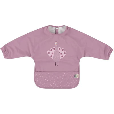Trixie Baby Trixie Babete Impermeável com Mangas Mrs. Peacock Desenho Pavão - Material Poliéster Reciclado Trixie Baby Trixie Babete Impermeável com Mangas Mrs. Peacock Desenho Pavão - Material Poliéster Reciclado