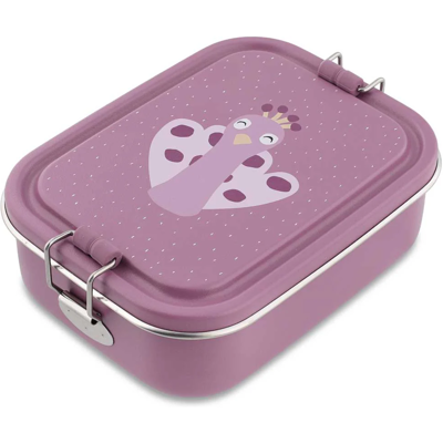Trixie Baby Trixie Lancheira Metálica Pequena Mrs. Peacock Inox + Fecho Silicone +3A Trixie Baby Trixie Lancheira Metálica Pequena Mrs. Peacock Inox + Fecho Silicone +3A
