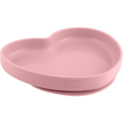 Chicco Prato Coração Silicone com Ventosa Rosa 9M+ Apto para micro-ondas e máquina de lavar loiça Chicco Prato Coração Silicone com Ventosa Rosa 9M+ Apto para micro-ondas e máquina de lavar loiça