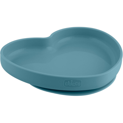 Chicco Prato Coração Silicone com Ventosa Azul 9M+ Apto para micro-ondas e máquina de lavar loiça Chicco Prato Coração Silicone com Ventosa Azul 9M+ Apto para micro-ondas e máquina de lavar loiça