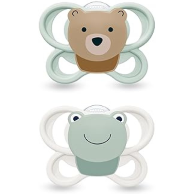 NUK Chupeta Perfect Match Air Silicone Sapo/Urso 0-6 Meses 2 Uni. NUK Chupeta Perfect Match Air Silicone Sapo/Urso 0-6 Meses 2 Uni.