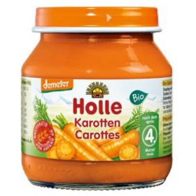 Holle Bio Puré Cenouras 125g +4M Holle Bio Puré Cenouras 125g +4M