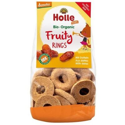 Holle Bio Fruity Rings Snack Rodelas Tâmaras 125g +3A Holle Bio Fruity Rings Snack Rodelas Tâmaras 125g +3A