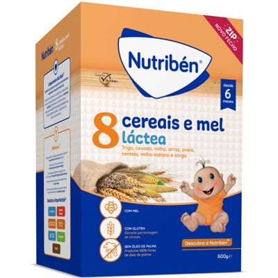 Nutriben Nutribén Papa 8 Cereais e Mel - papinha para bebês Nutriben Nutribén Papa 8 Cereais e Mel - papinha para bebês