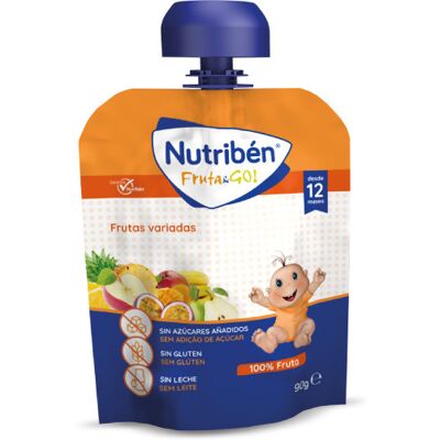 Nutriben Nutribén Fruta & Go Frutas Mistas - Alimentação Bebê Nutriben Nutribén Fruta & Go Frutas Mistas - Alimentação Bebê