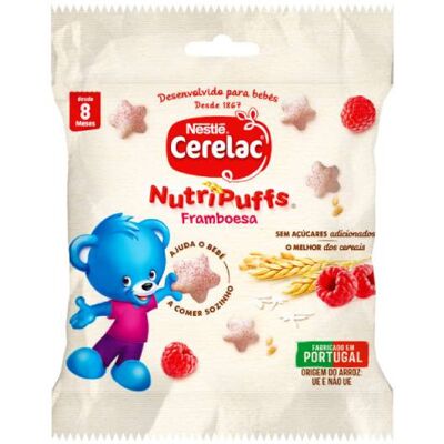 Lanche de Framboesa NutriPuffs Nestlé - Comida para Bebês Lanche de Framboesa NutriPuffs Nestlé - Comida para Bebês