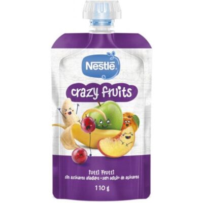Pacote Tutti Frutti Crazy Fruits da Nestlé 12m - Snack de fruta para bebê Pacote Tutti Frutti Crazy Fruits da Nestlé 12m - Snack de fruta para bebê