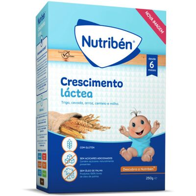 Nutribén Comida para Bebés Crescimento com Leite 250 g Nutribén Comida para Bebés Crescimento com Leite 250 g