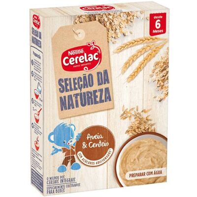 Nestlé Cerelac Seleção Natural Aveia & Centeio - Papinha para bebês 6m+ Nestlé Cerelac Seleção Natural Aveia & Centeio - Papinha para bebês 6m+