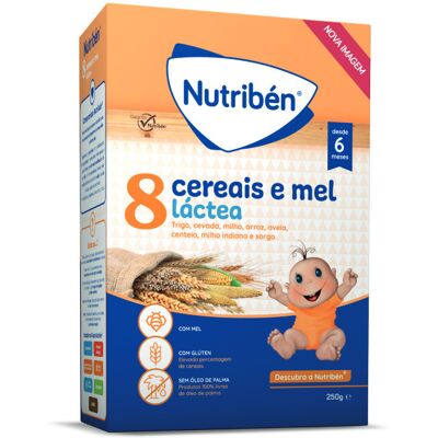 Nutribén Papinha 8 Cereais com mel e leite 250g Nutribén Papinha 8 Cereais com mel e leite 250g