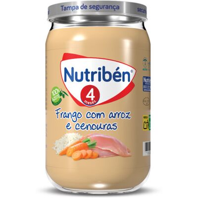 Nutribén Comida para Bebês Frango Arroz Cenoura - Baby Food Nutribén Comida para Bebês Frango Arroz Cenoura - Baby Food