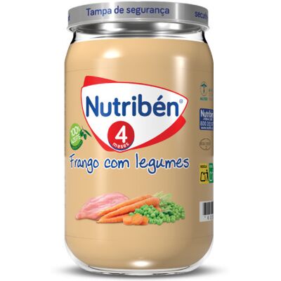Nutriben Pote 4 Meses Frango & Legumes - Comida para bebê Nutriben Pote 4 Meses Frango & Legumes - Comida para bebê