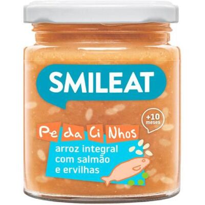 Smileat Comida de Bebê Salmão Ervilhas Arroz 230g Smileat Comida de Bebê Salmão Ervilhas Arroz 230g